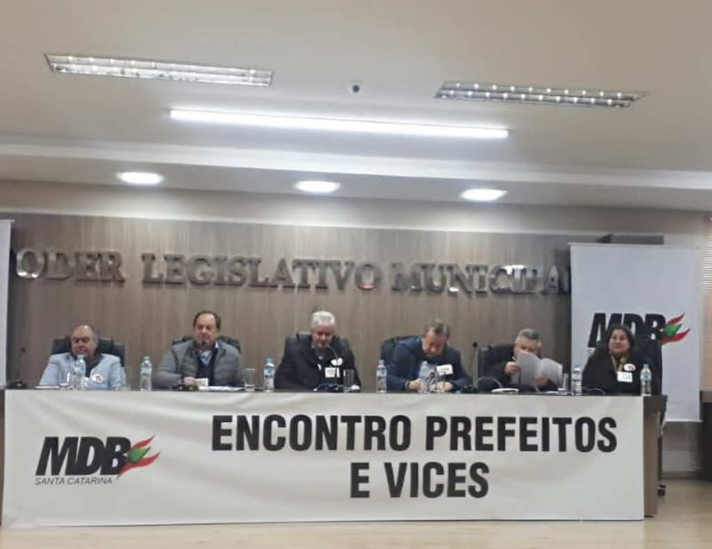 Prefeitos e vices do MDB-SC se reúnem em Curitibanos neste sábado