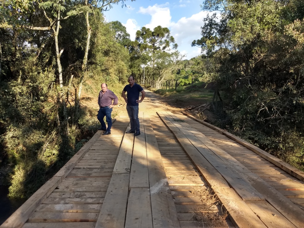 Prefeitura de Joaçaba realiza reformas e melhorias em pontes do interior