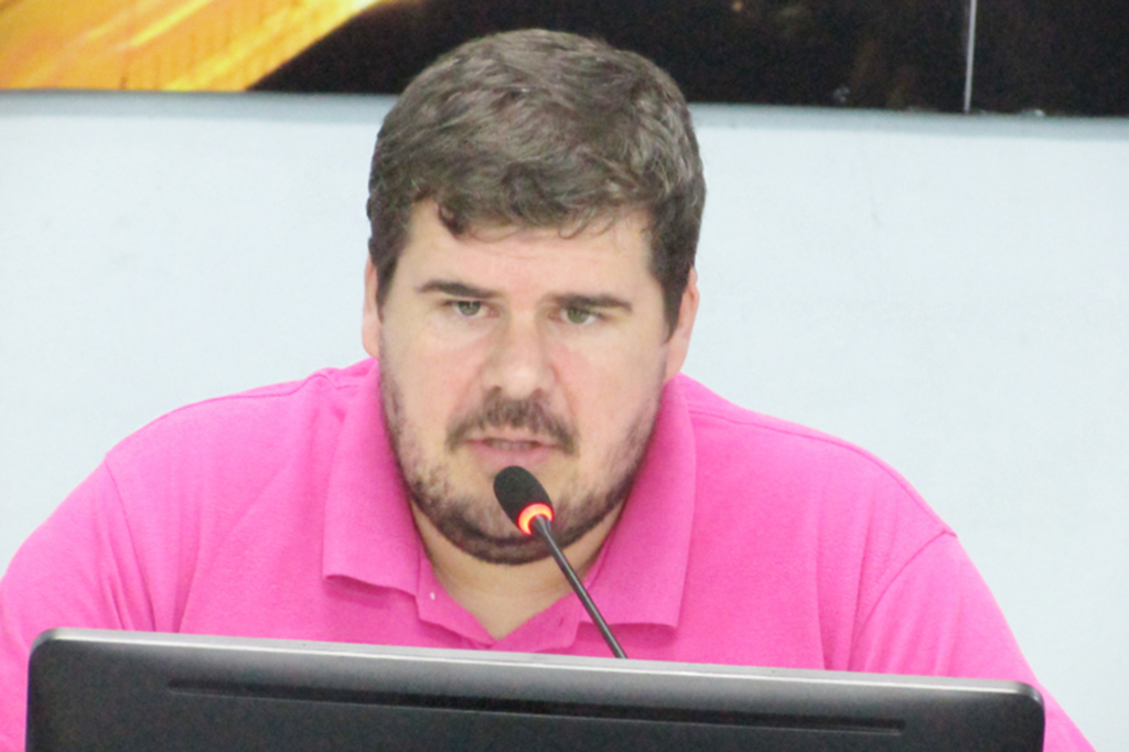  - Vereador e 1º secretário da mesa diretora da Câmara de Capinzal, Lucas Antonio Dorini (PMDB).