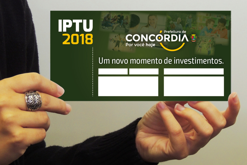 Carnês do IPTU a partir do dia 26 de fevereiro