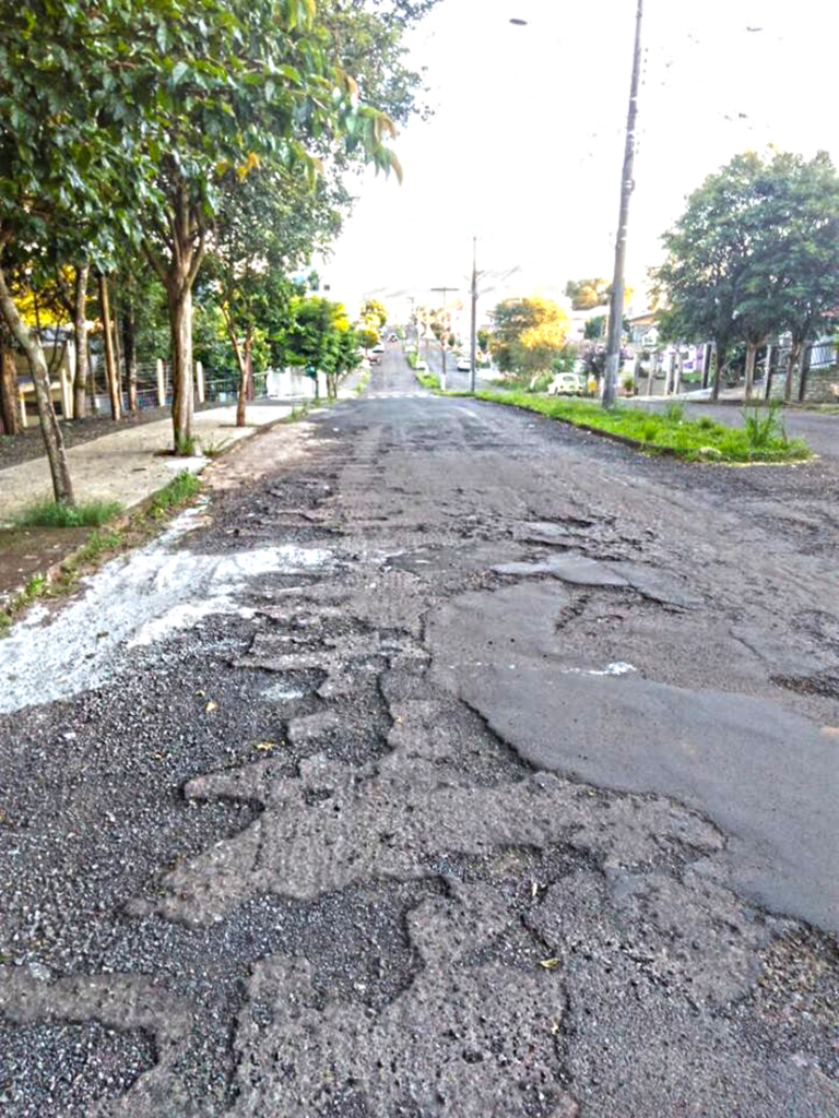  - Rua Clóvis Cesar de Oliveira, no bairro Santa Cruz.