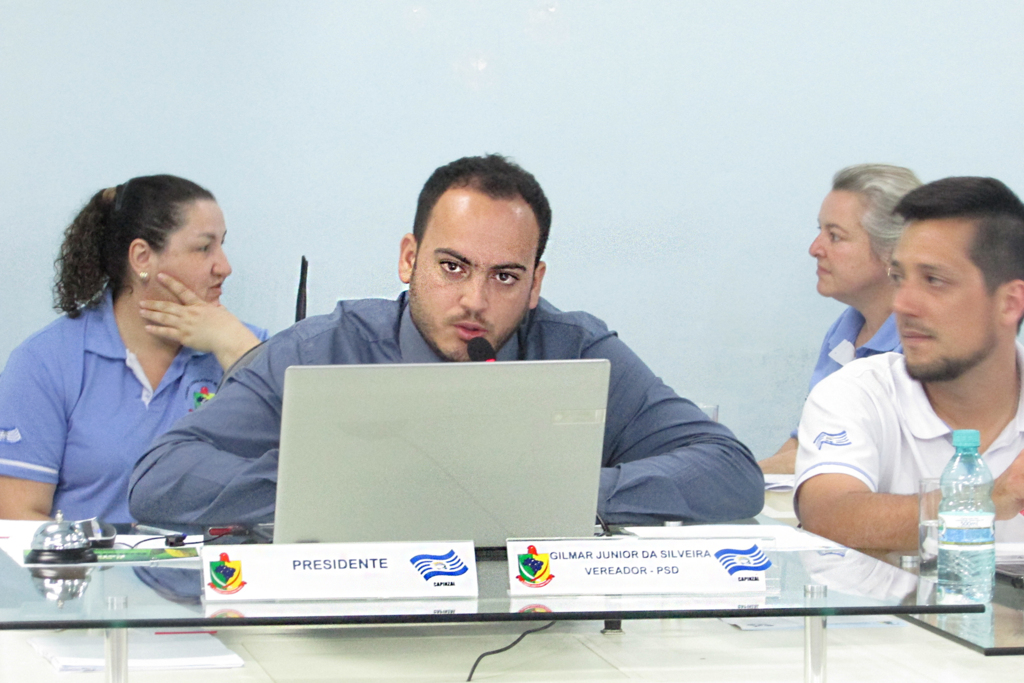  - Vereador e presidente da Câmara de Capinzal, Gilmar Junior da Silveira (Neguinho / PSD).