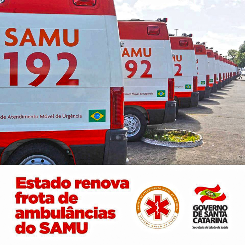 Governo do Estado renova frota de ambulâncias do Samu