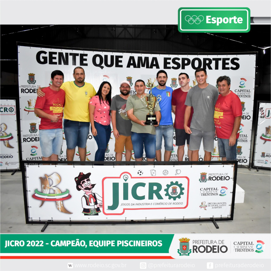 Equipe do Piscineiros é campeão dos Jicro 2022