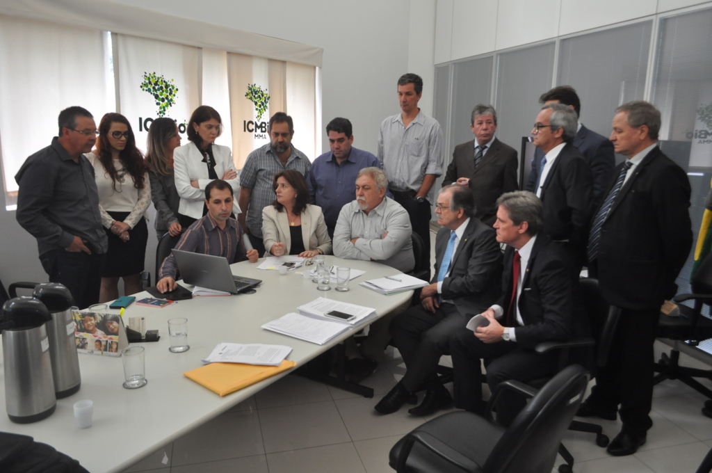 Assessoria - Audiência com o presidente do ICMBio, Rômulo Mello, para discutir a situação do Parque Nacional de São Joaquim.