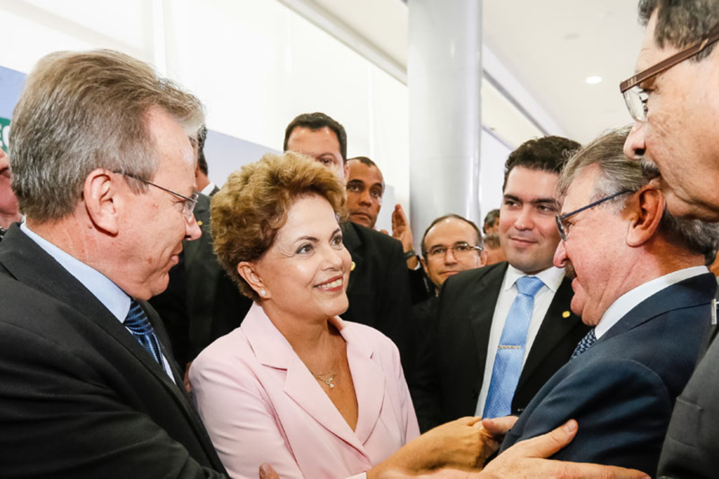 Celso Maldaner e Moacir Sopelsa prestigiam o lançamento do Plano Nacional de Defesa Agropecuária