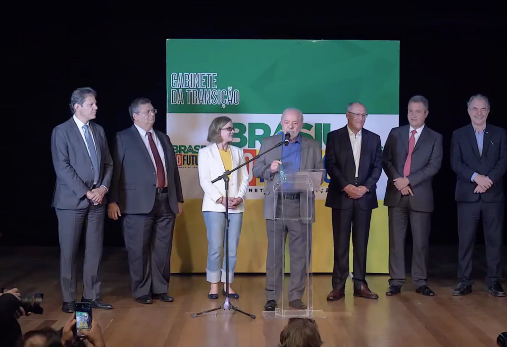 Reprodução - Presidente eleito, Lula confirmou os primeiros ocupantes de seu ministério