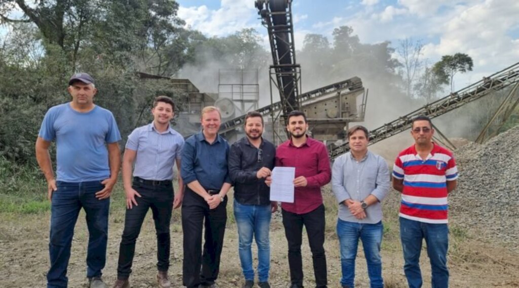 Município recebe licença ambiental do britador do Rio do Pinho