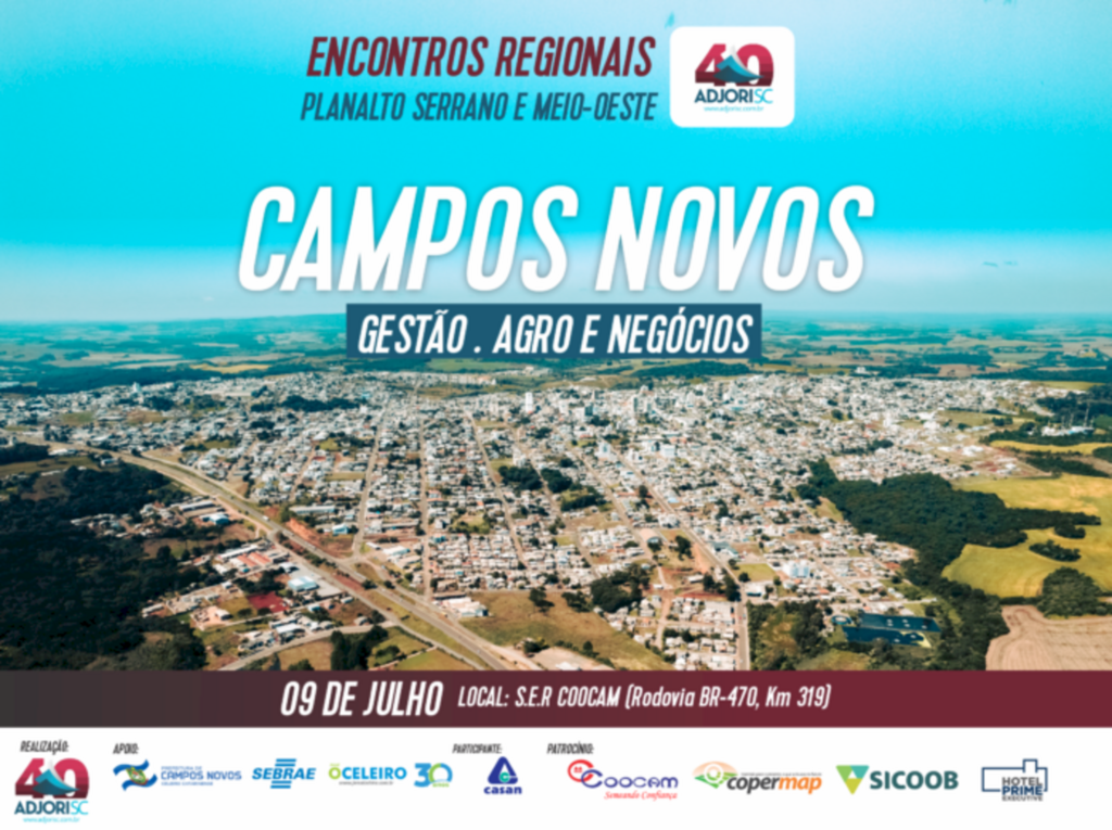 Terceiro encontro regional da Adjori/SC acontece em Campos Novos