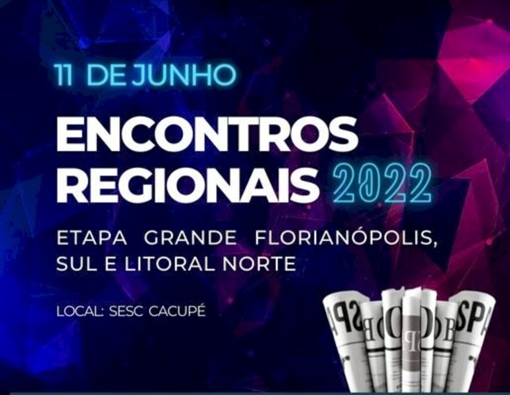 Segundo encontro regional de 2022 da Adjori/SC acontece no próximo sábado em Florianópolis