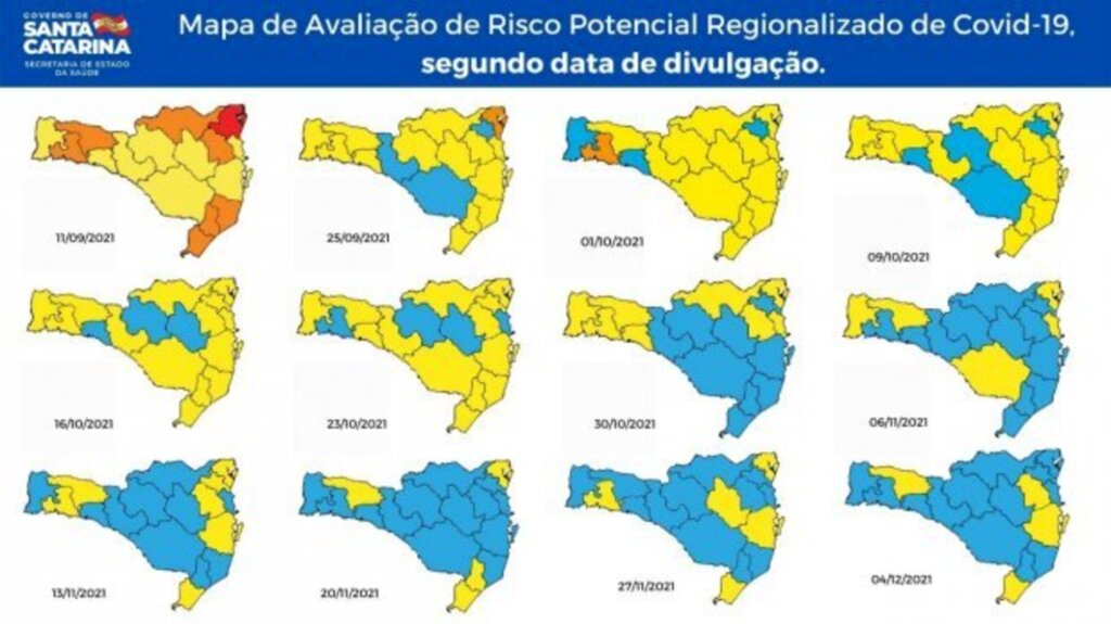 Matriz de Avaliação de Risco Covid-19 aponta 13 regiões no nível moderado