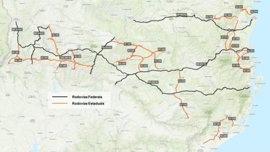 Estudo avaliará viabilidade de concessão de rodovias em Santa Catarina