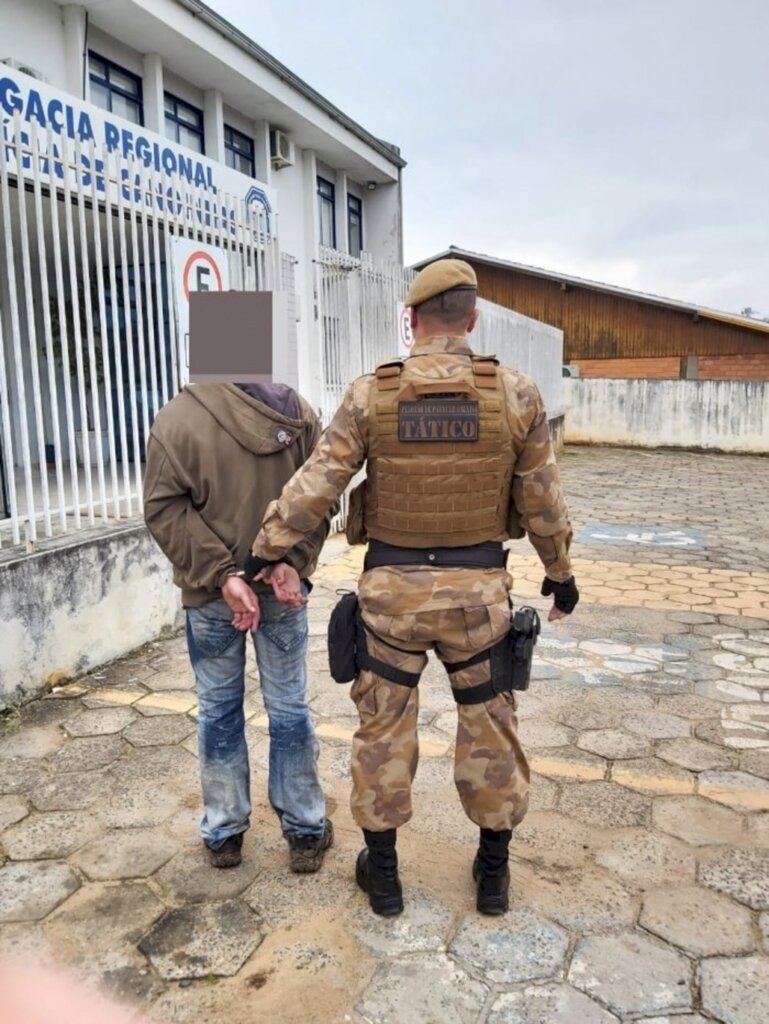Homem que ameaçou família no interior de Canoinhas é preso