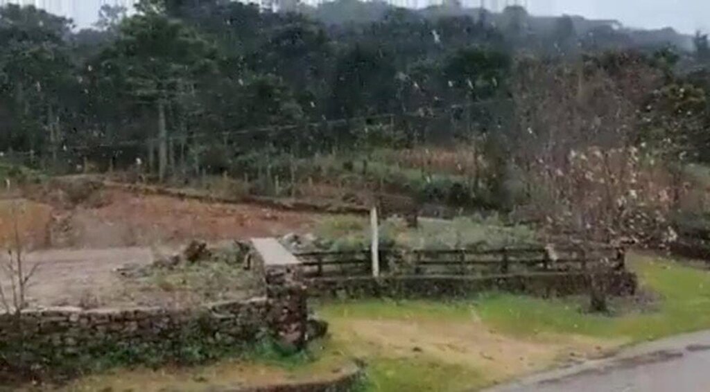Santa Catarina registra neve pela primeira vez em 2021