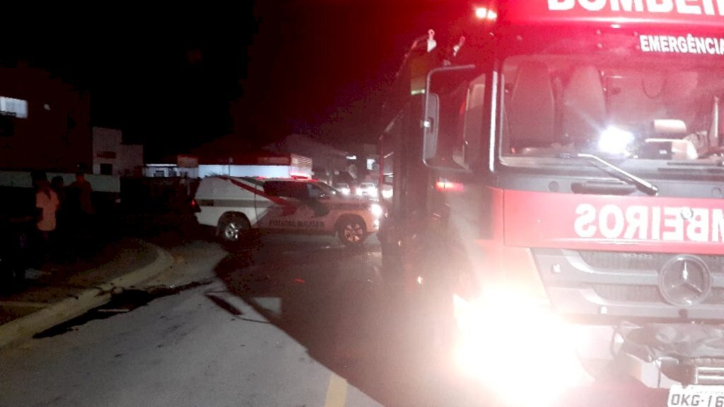 Acidente em Três Barras deixa motociclista ferido