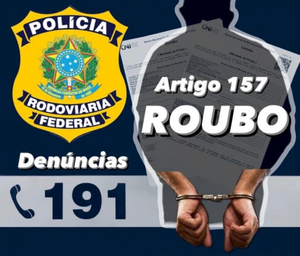 PRF prende homem procurado por roubo na BR 116 em Mafra