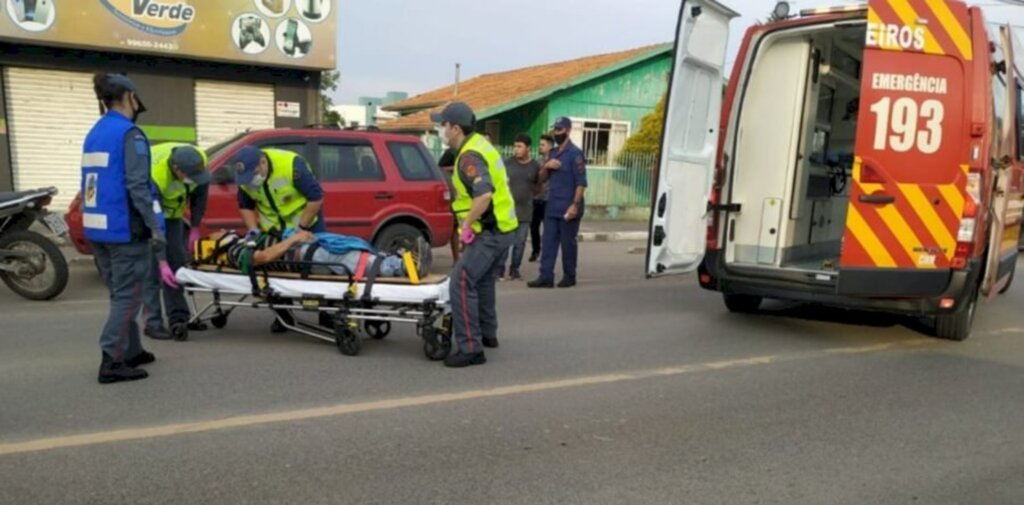 Homem de 82 anos é atropelado por motociclista no Campo d'Água Verde