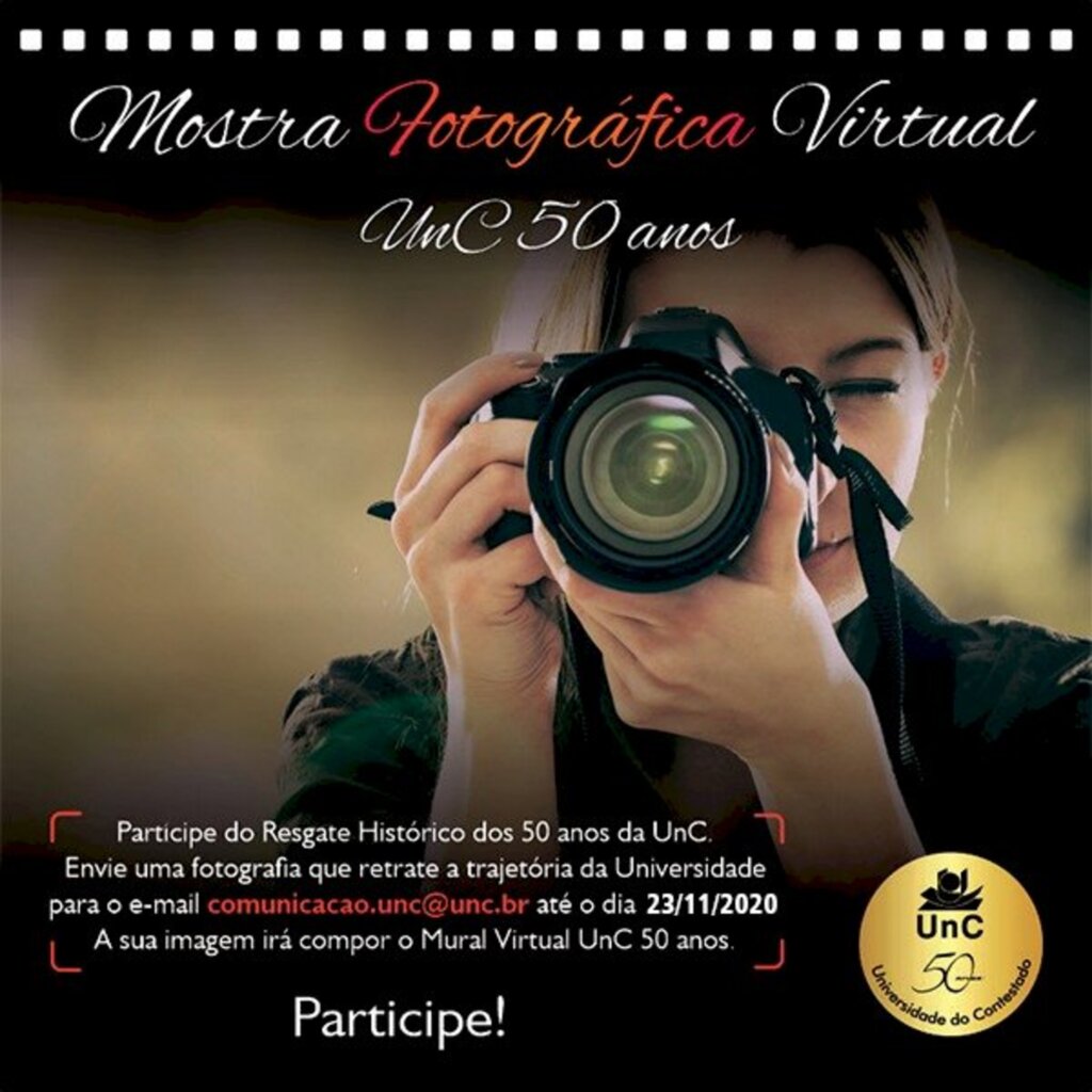 Universidade do Contestado lança Mostra Fotográfica Virtual 50 anos