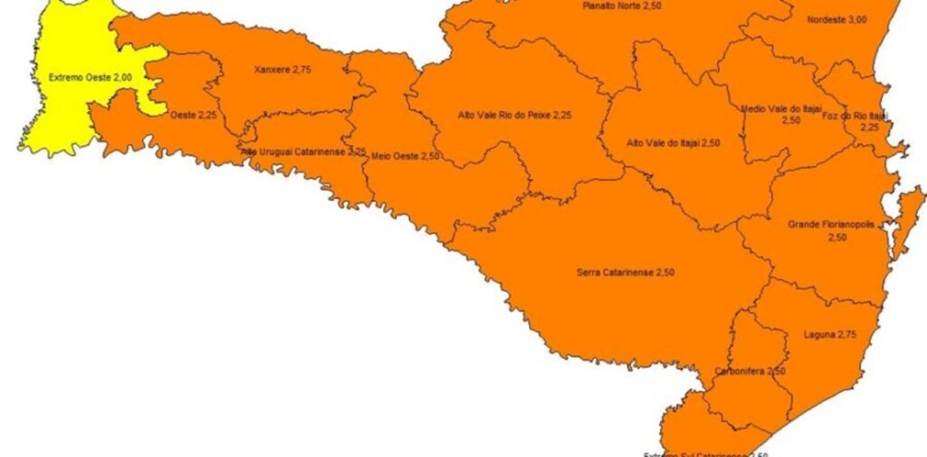 Pela 1ª vez, nenhuma região catarinense está em risco gravíssimo de contaminação