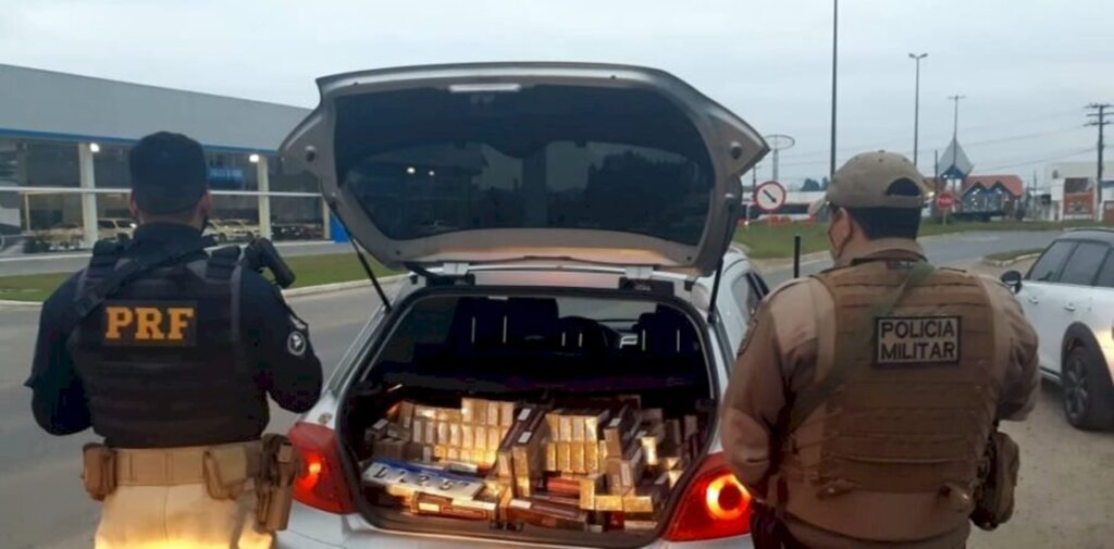 Motorista de carro clonado é preso na BR 280, em Canoinhas