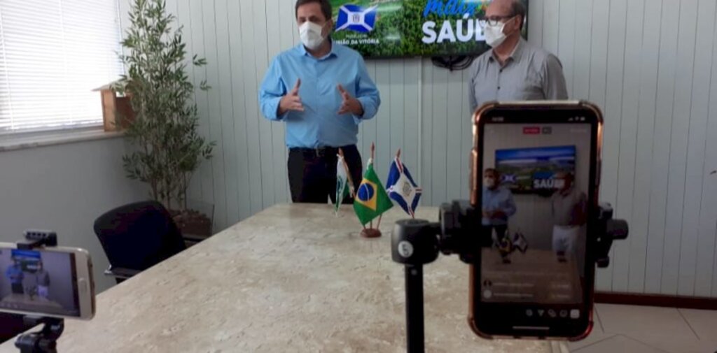  - Vice-prefeito Bachir Abbas e o secretário Municipal de Saúde Ary Carneiro Junior/Comunicação Prefeitura de União da Vitória