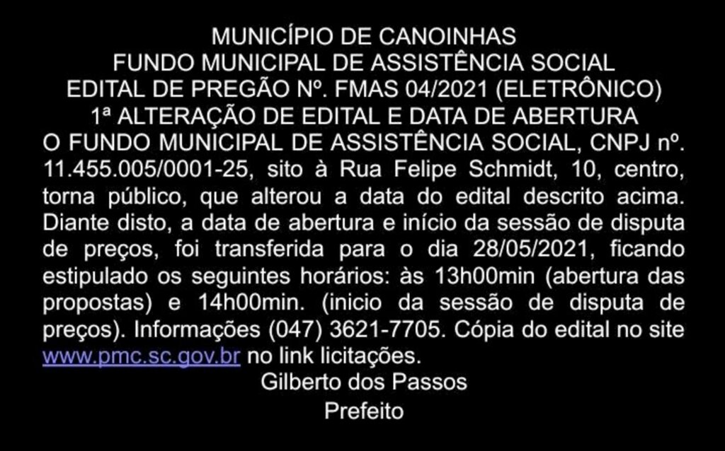 Publicidade Legal 13/05/2021 16:07