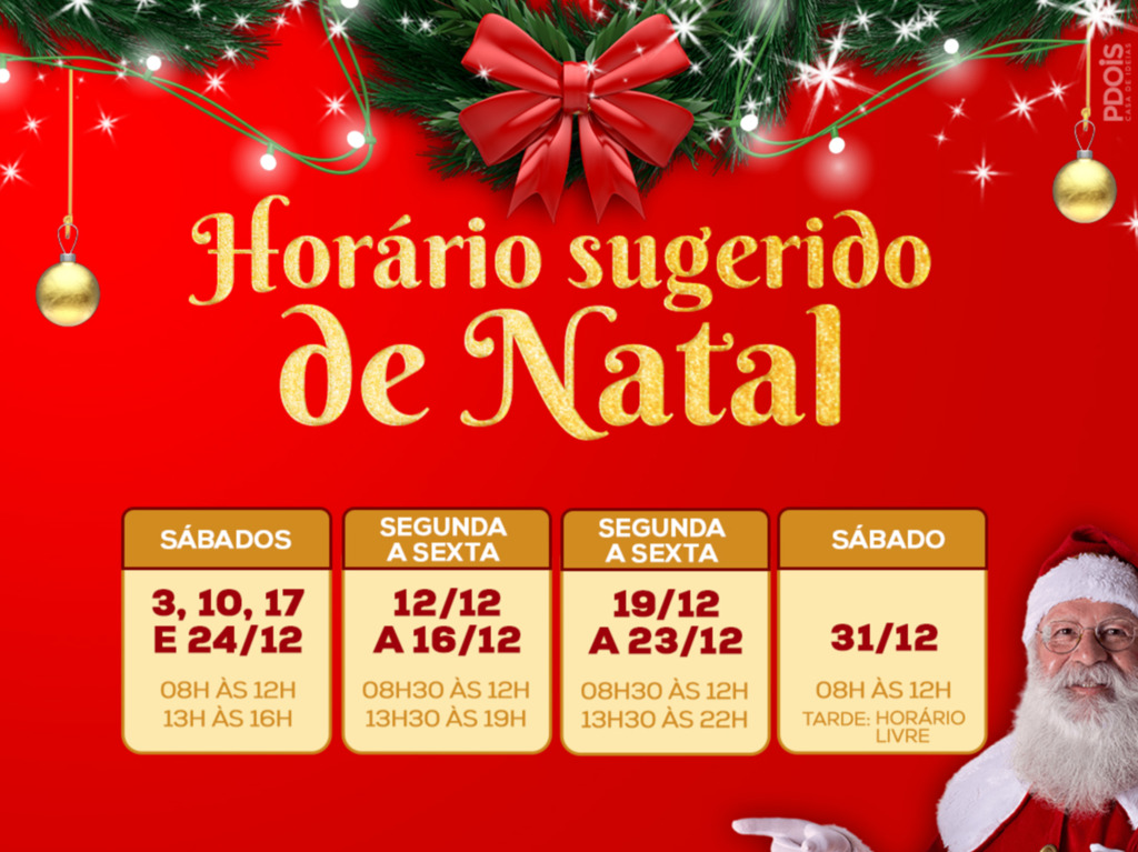 Comércio de São Miguel do Oeste conta com horário especial de Natal