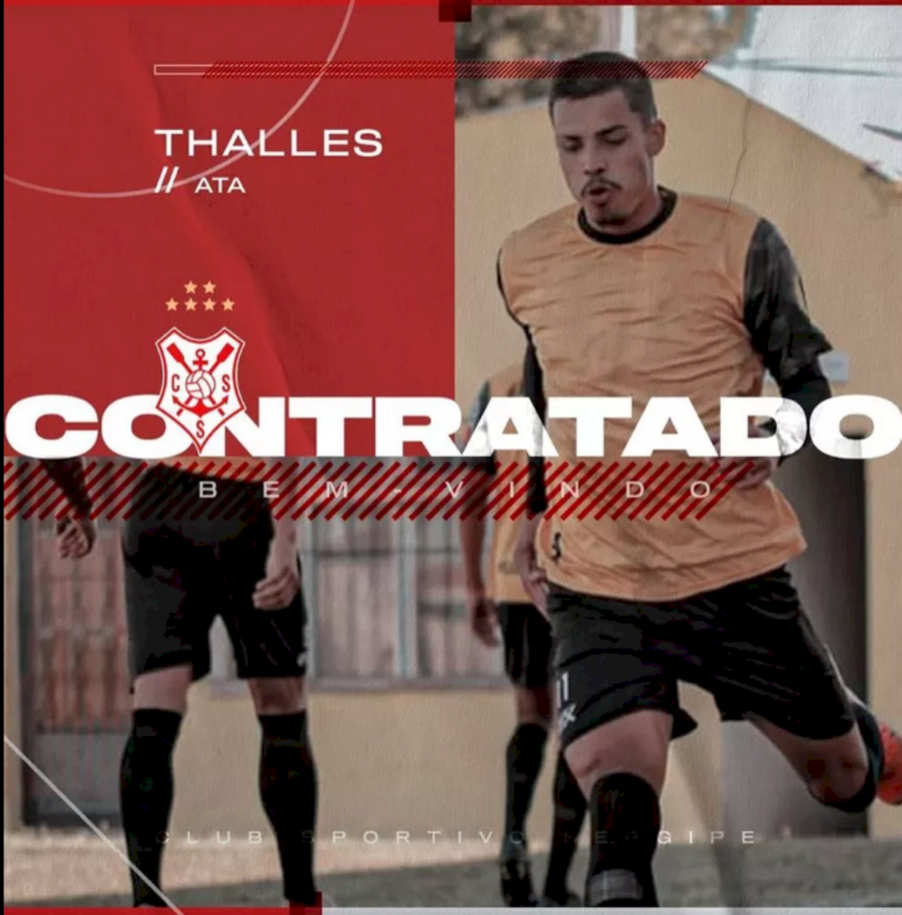 Sergipe anuncia contratação do atacante Thalles