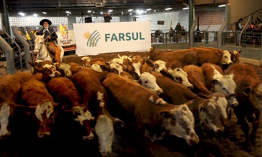 Divulgação/Farsul - Leilão realizado durante a Expointer vendeu 415 animais