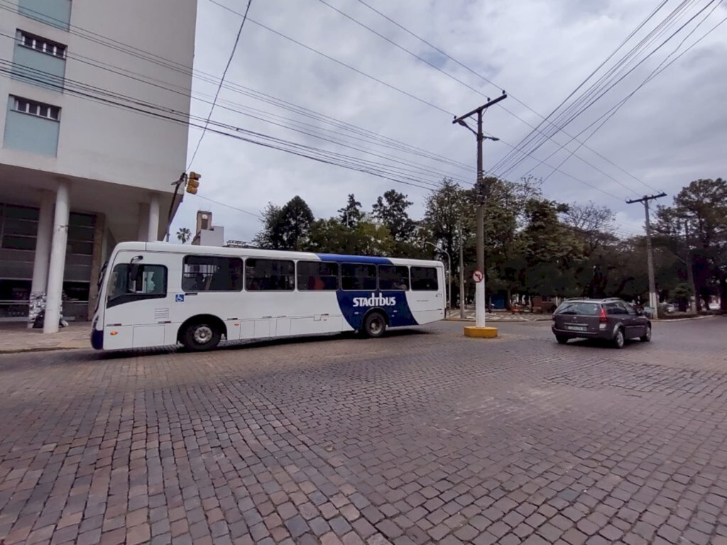 Transporte coletivo paralisado em Bagé