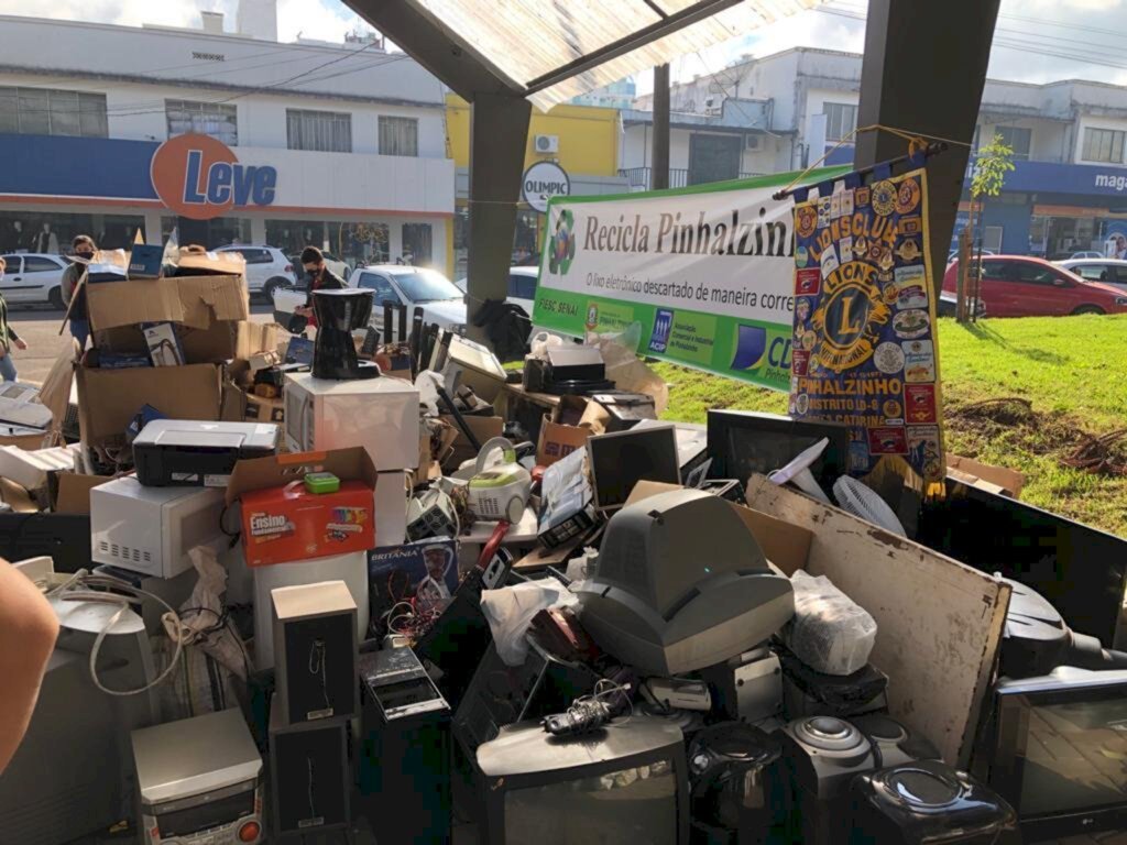 7º Recicla Pinhalzinho recolhe mais de quatro toneladas de lixo eletrônico