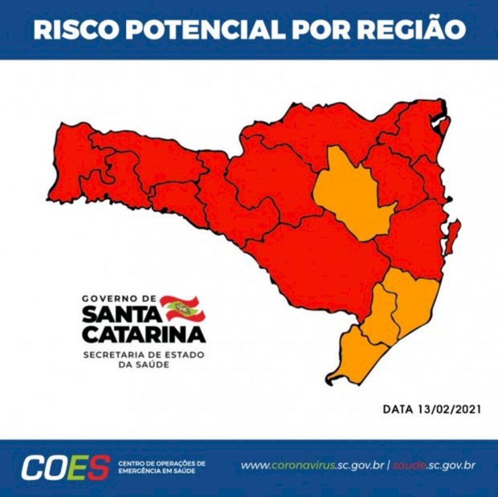 Matriz aponta 12 regiões em estado gravíssimo