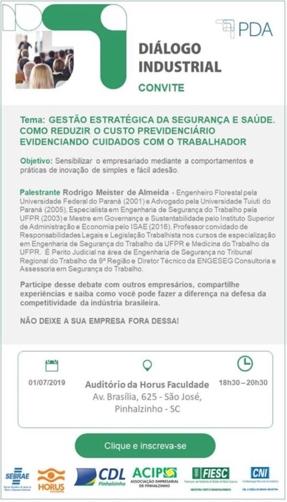 FIESC promove Diálogo Industrial sobre gestão de segurança e saúde