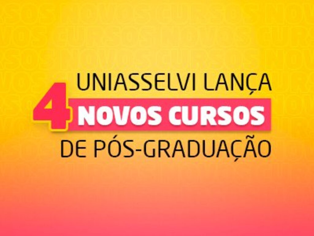 Pós-Graduação da UNIASSELVI lança quatro novos cursos na modalidade EAD (on-line, smart e semipresencial/virtual)