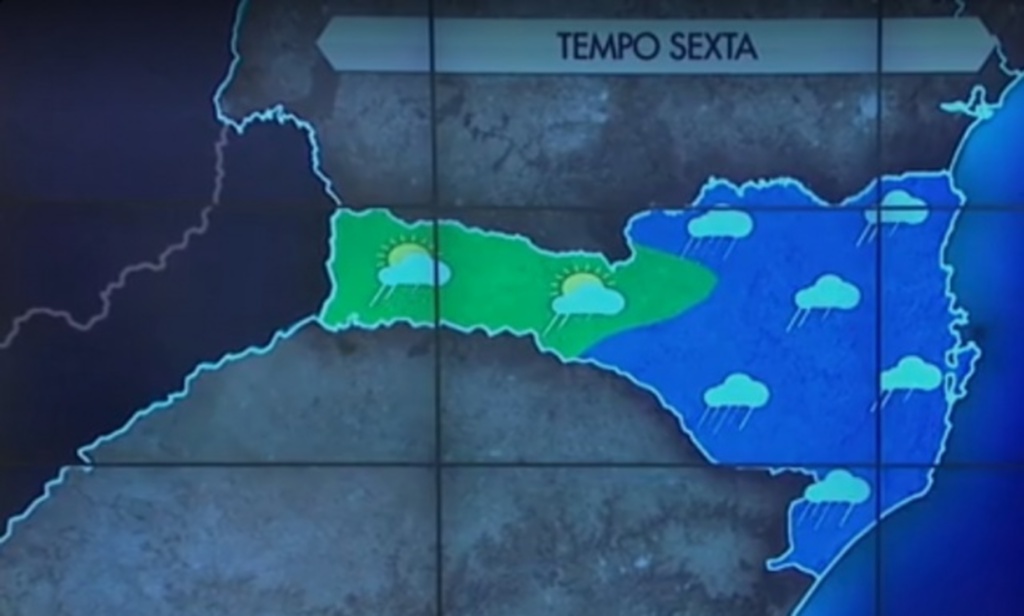 Sexta-feira nublada com abertura de sol e chance de chuva isolada em SC