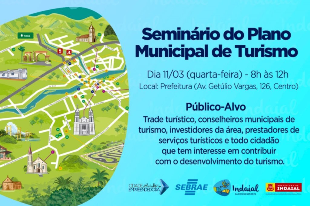 Indaial realiza Seminário do Plano Municipal de Turismo