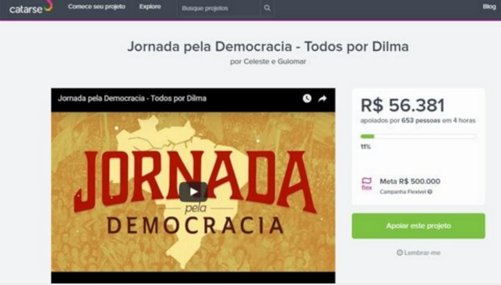 Site para custear viagens de Dilma arrecada mais de R$ 50 mil em 4h