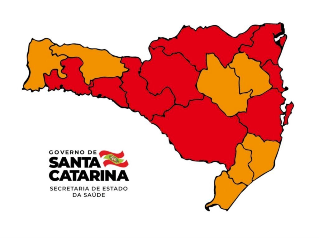 SC tem nove regiões em risco gravíssimo