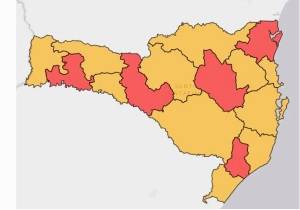 SC mantém cinco regiões em risco gravíssimo por Covid-19