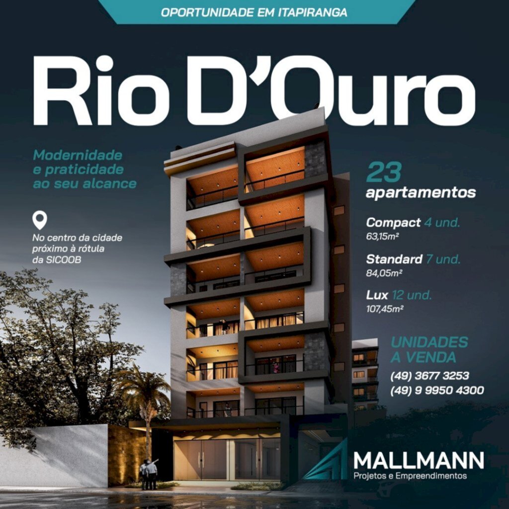 Unidades do Residencial Rio D'Ouro estão à venda