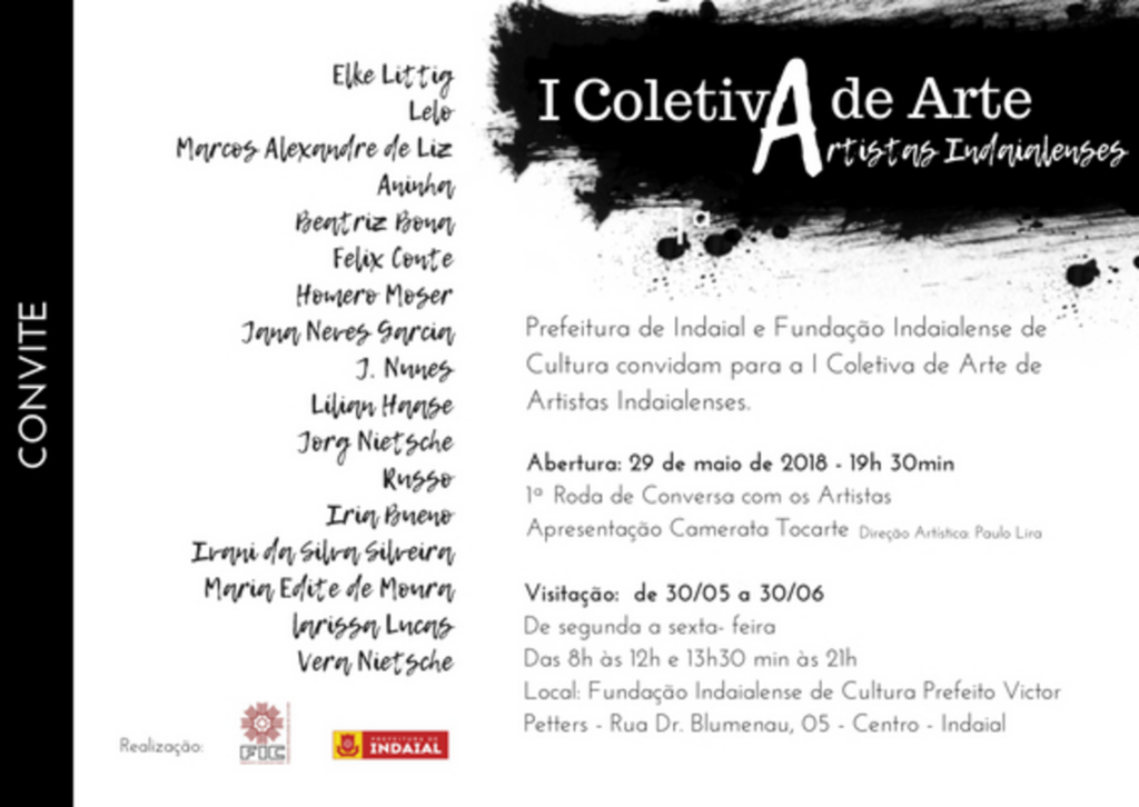 FIC recebe 1ª Coletiva de Arte com Artistas Indaialenses