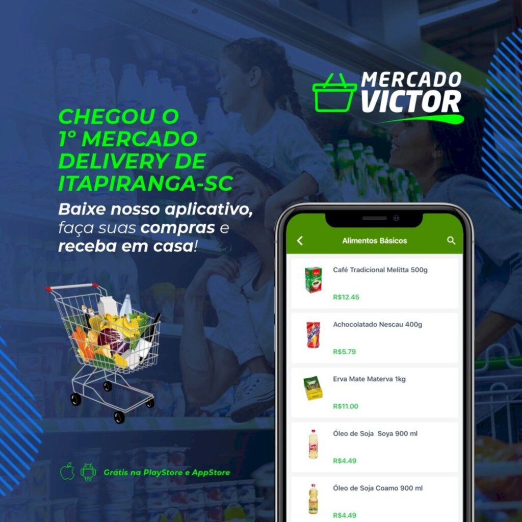 Mercado Victor inova com aplicativo de vendas