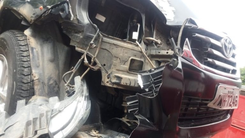 Divulgação - Hilux envolvida no acidente