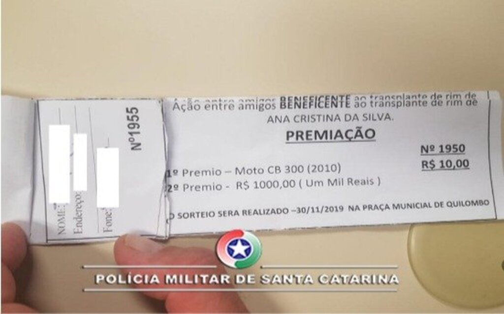 Reprodução PM/SC - 
