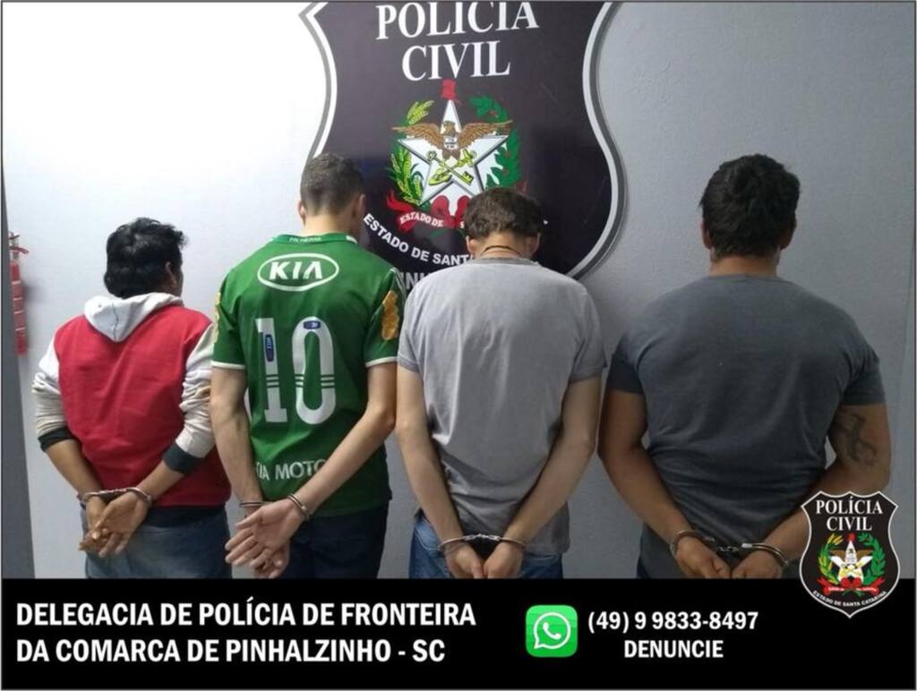 Operação prende mais quatro traficantes de drogas em Pinhalzinho