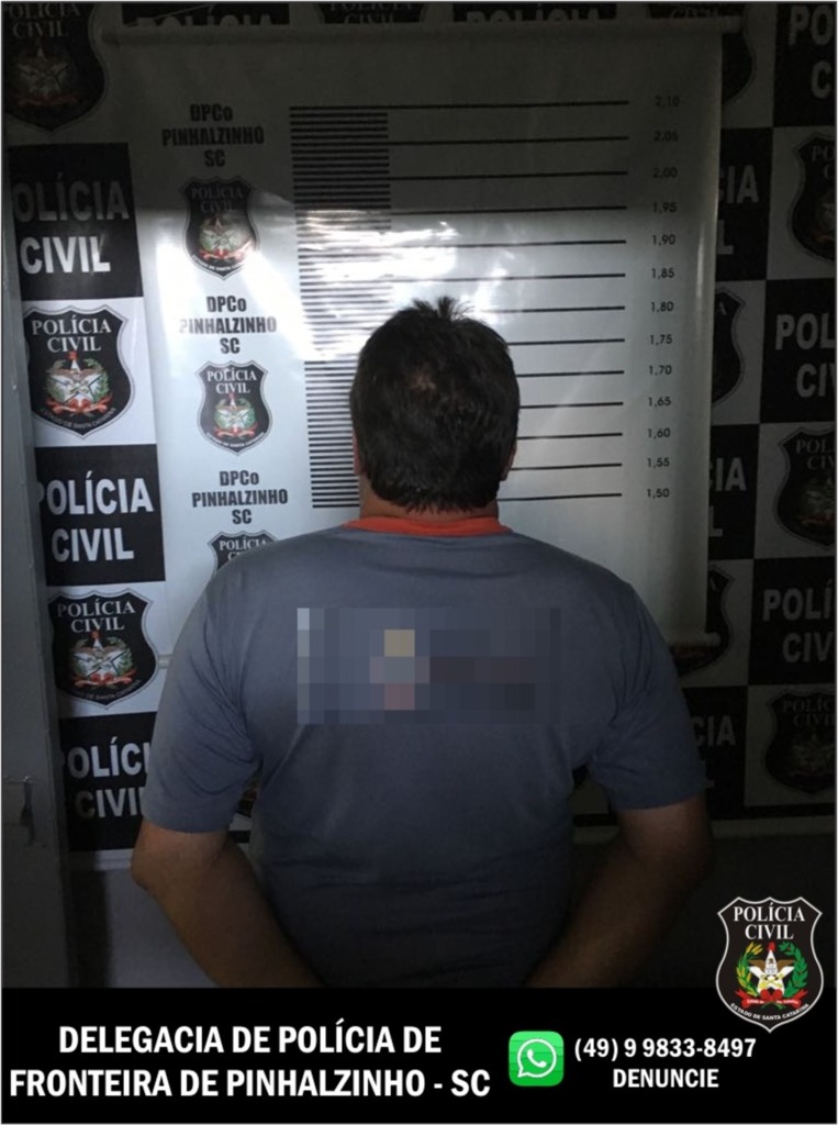 Polícia Civil de Pinhalzinho cumpre mandado de prisão