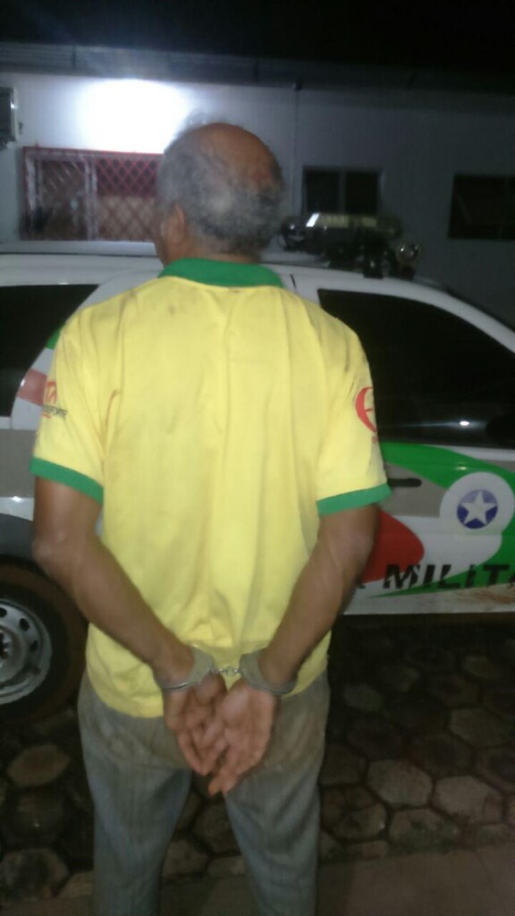 PM de Pinhalzinho prende homem acusado do crime Maria da Penha
