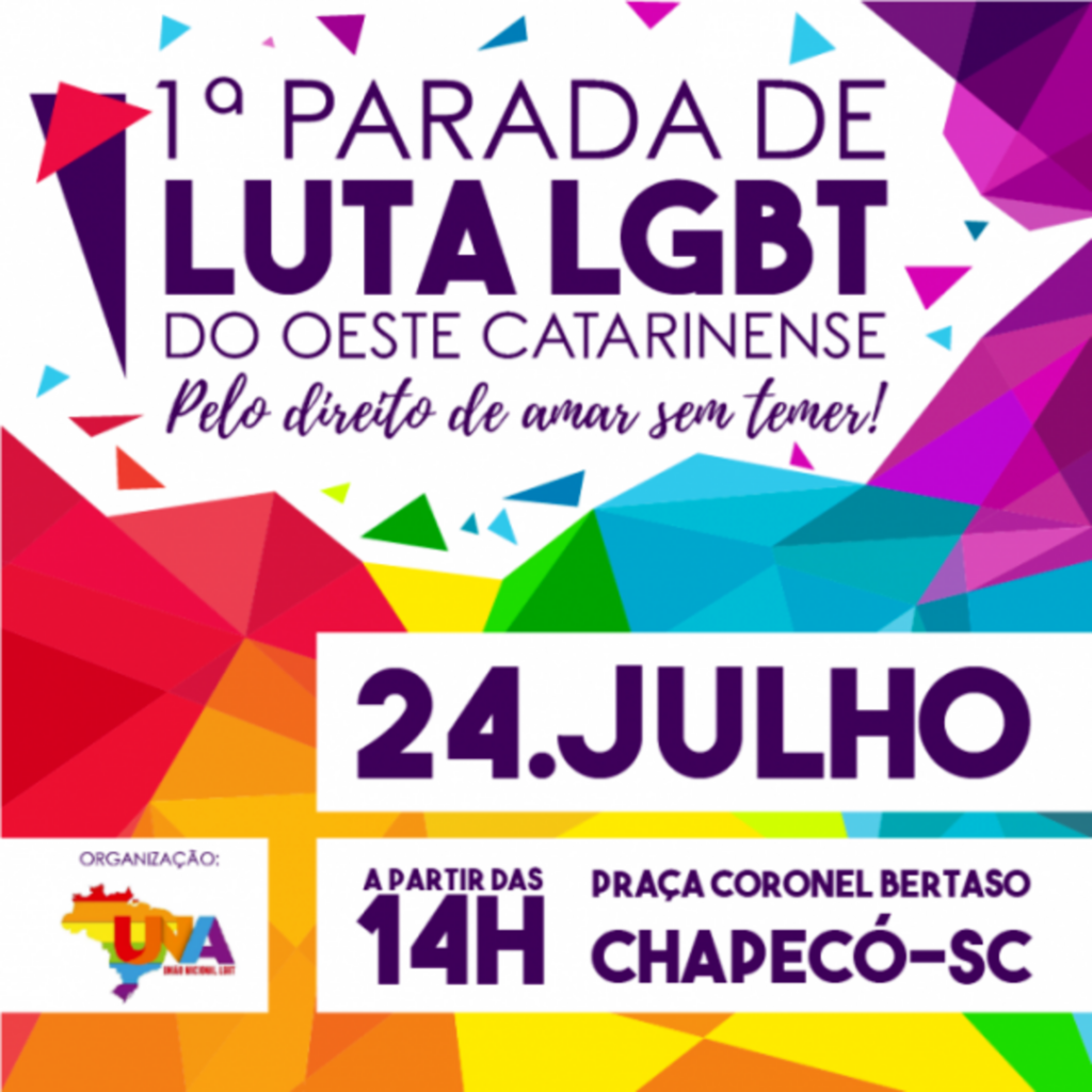 Chapecó terá a 1ª primeira Parada LGBT da região