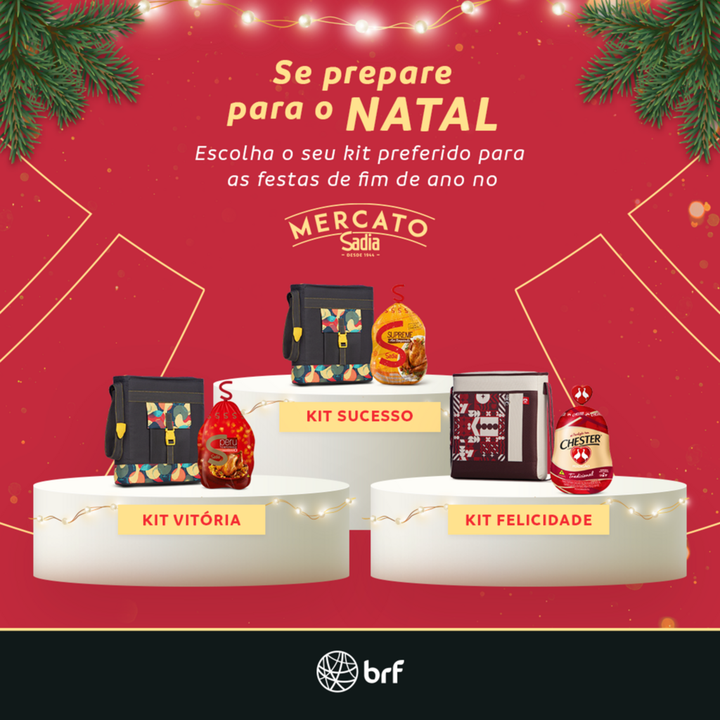 BRF proporciona a ceia de Natal com 12 opções de kits comemorativos