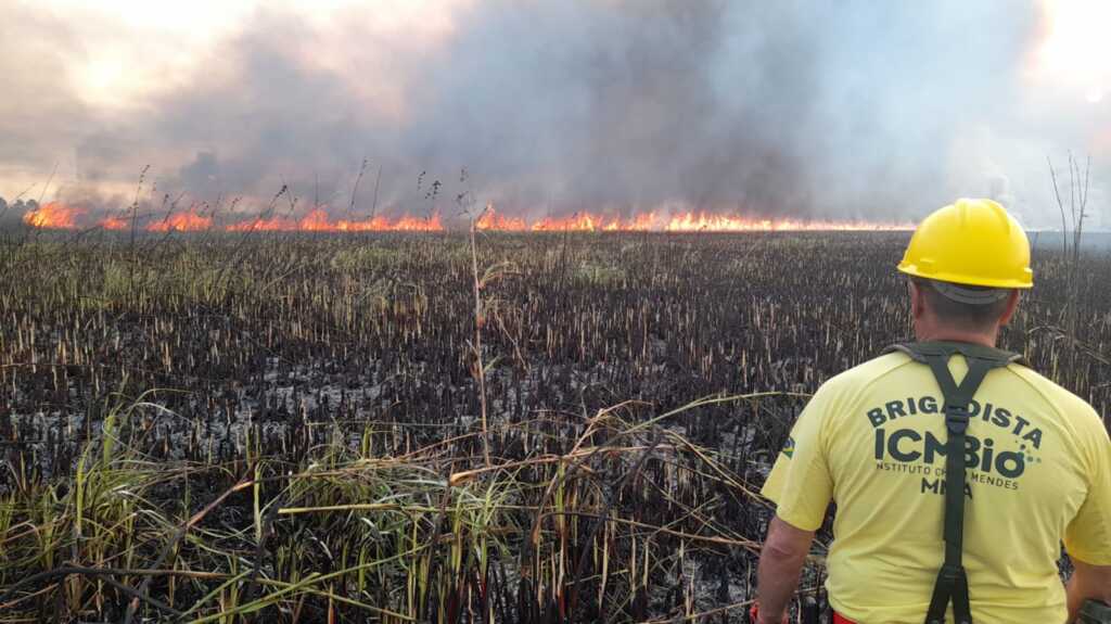 Foto: ICMBio - DP - Incêndio começou na segunda-feira